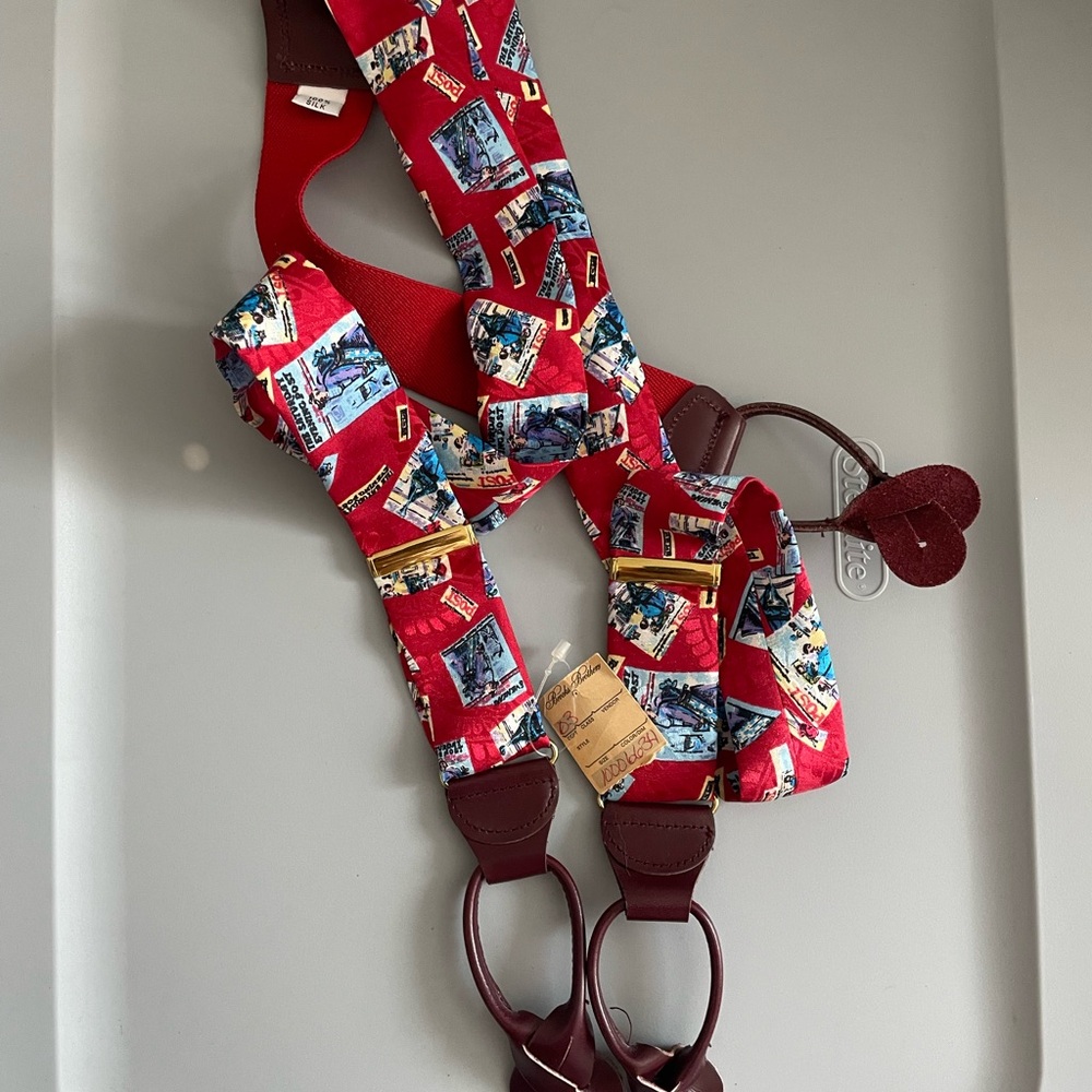 Brooks Brothers Saturday Evening Post Suspenders - New old stock